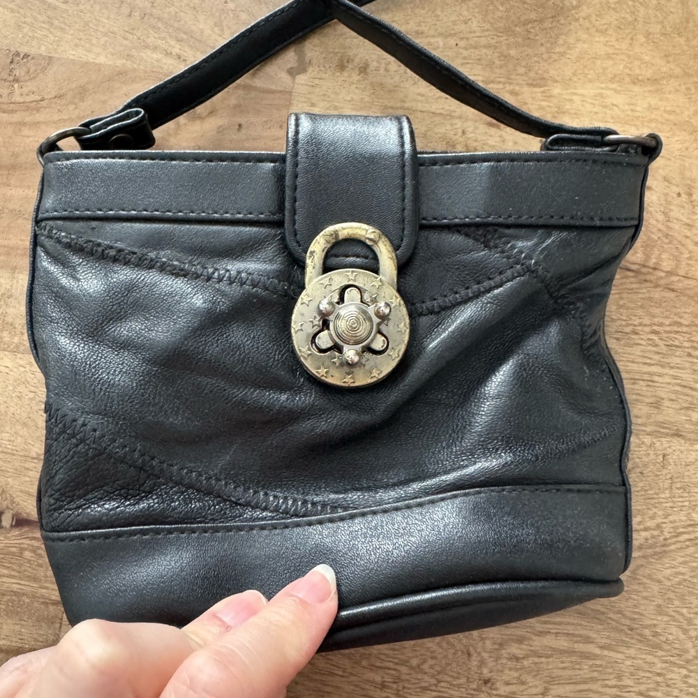 Vintage mini Black star western locket Shoulder Bag - Picture 2 of 7